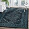 Safavieh Adirondack Power Loomed Rectangle RugBlack & Teal 3 x 5 ft. ADR108K-3 - alternate 3